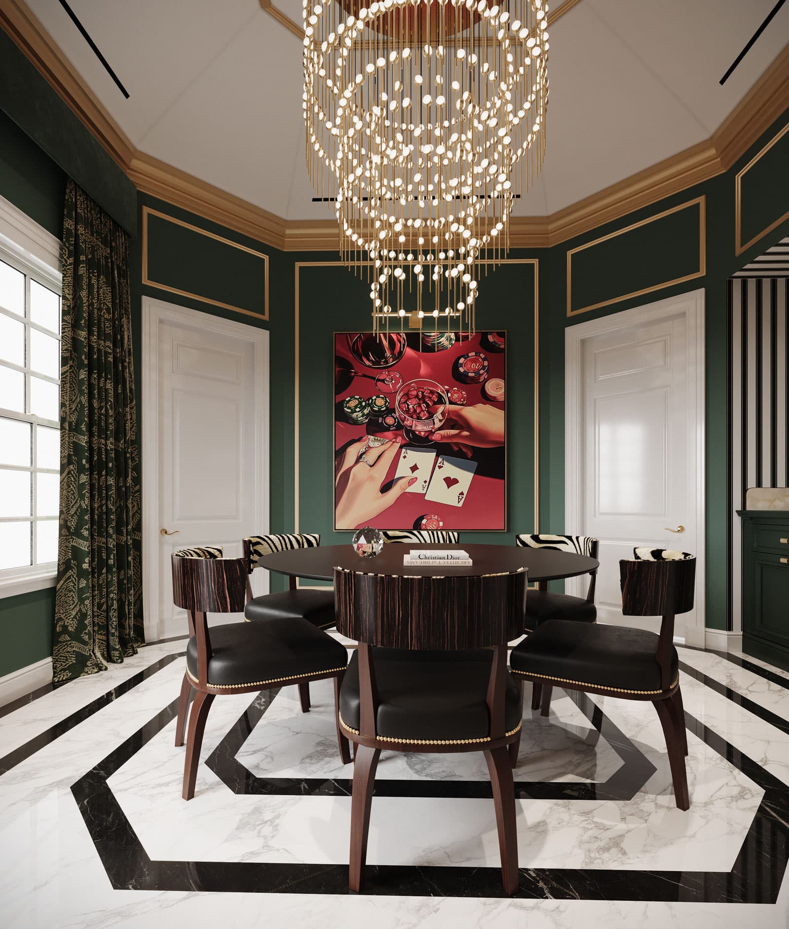 Rolex Inspired Poker Game Room - Game Room