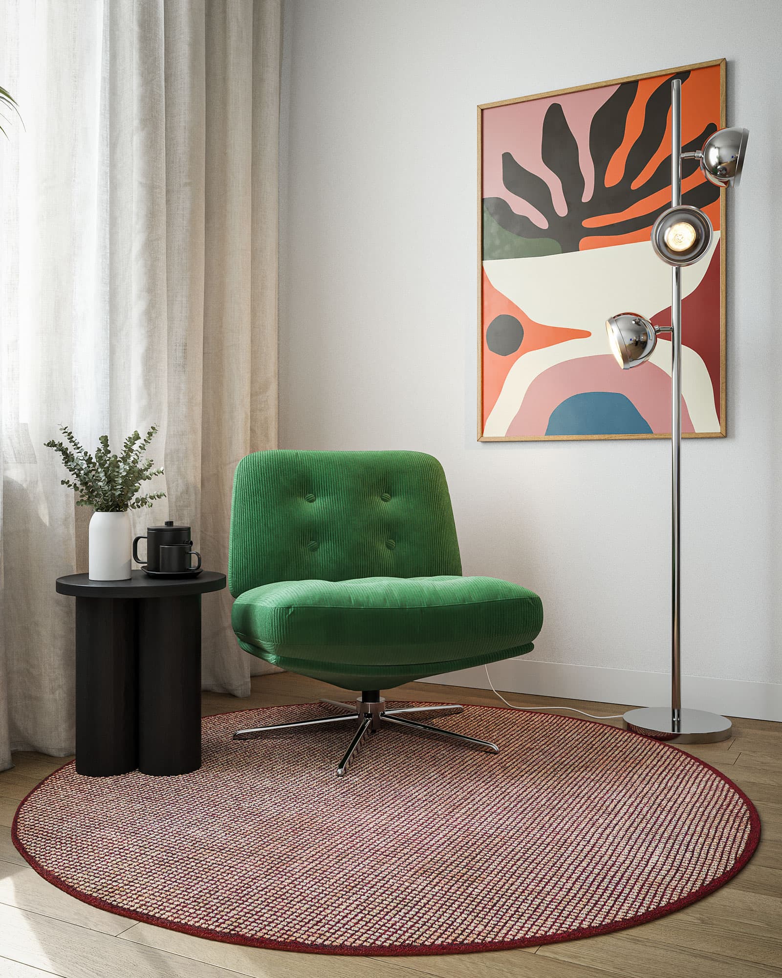 Midcentury Apartment Green Armchair - Midcentury Apartment